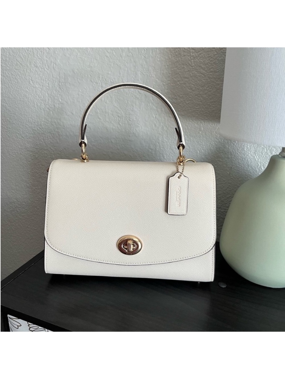 Coach Tilly Top-Handle Satchel with Gold Turnlock